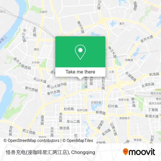 怪兽充电(漫咖啡星汇两江店) map