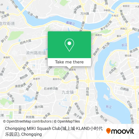 Chongqing MIKI Squash Club(城上城·KLAND小时代乐园店) map