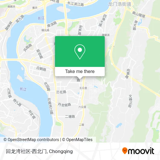 回龙湾社区-西北门 map