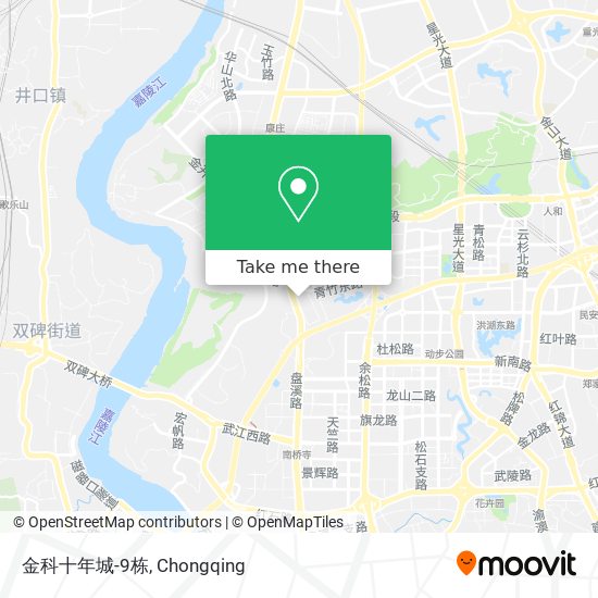 金科十年城-9栋 map