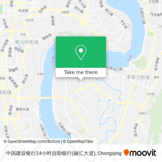 中国建设银行24小时自助银行(融汇大道) map