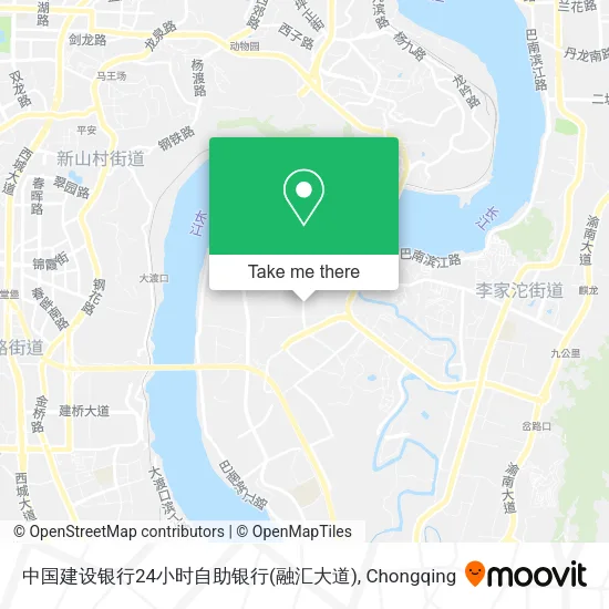 中国建设银行24小时自助银行(融汇大道) map