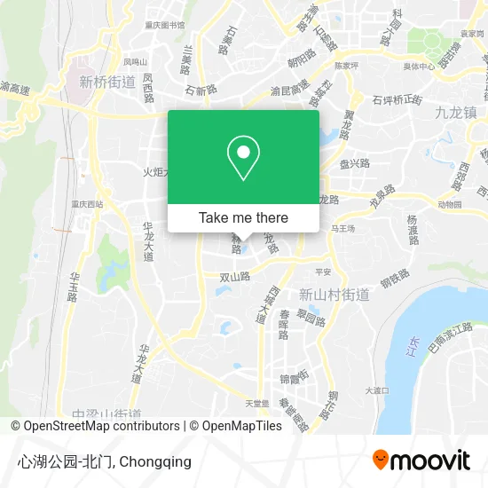 心湖公园-北门 map