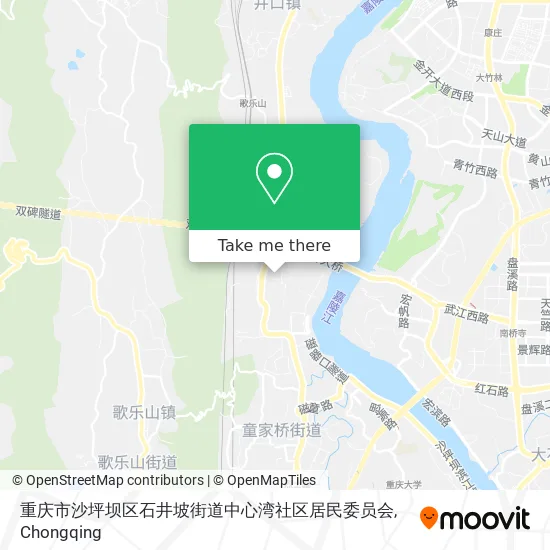 重庆市沙坪坝区石井坡街道中心湾社区居民委员会 map