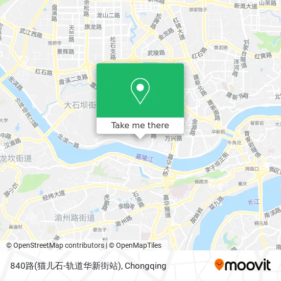 840路(猫儿石-轨道华新街站) map