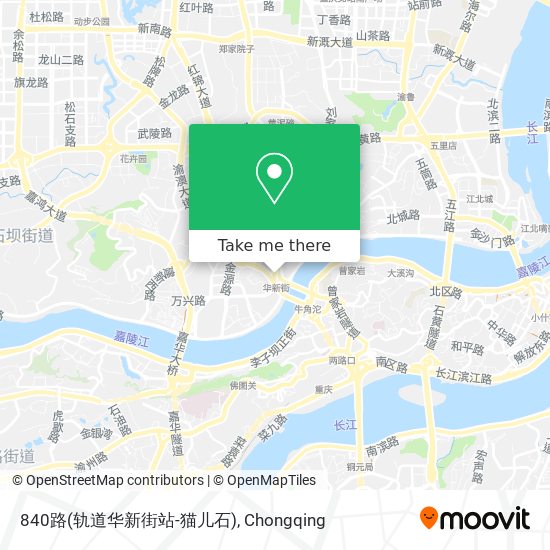 840路(轨道华新街站-猫儿石) map