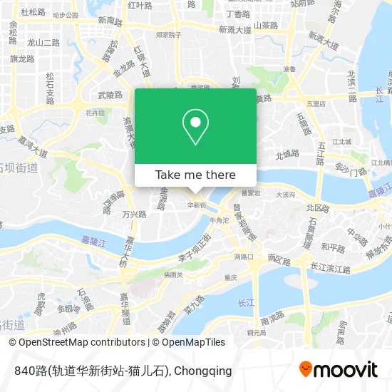 840路(轨道华新街站-猫儿石) map