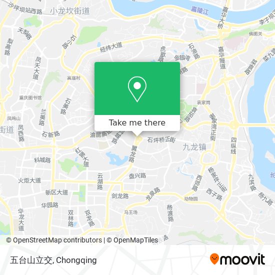 五台山立交 map