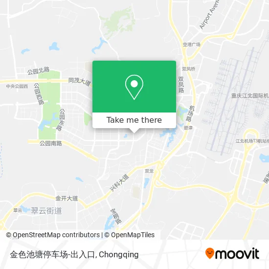 金色池塘停车场-出入口 map