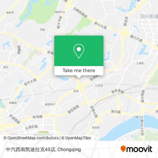 中汽西南凯迪拉克4S店 map