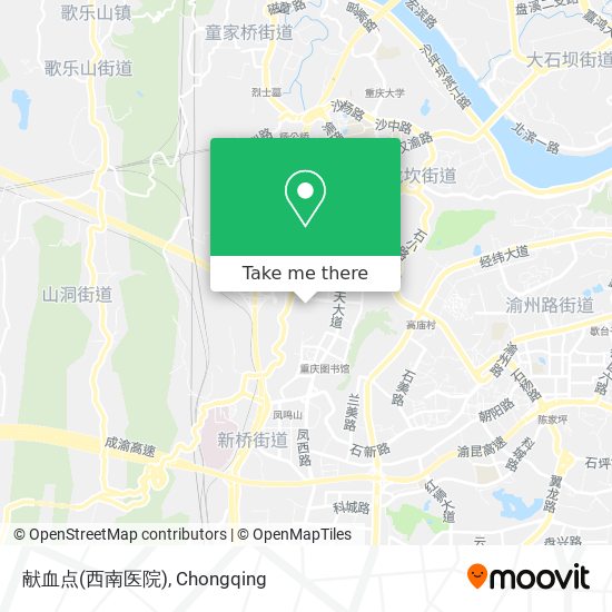 献血点(西南医院) map