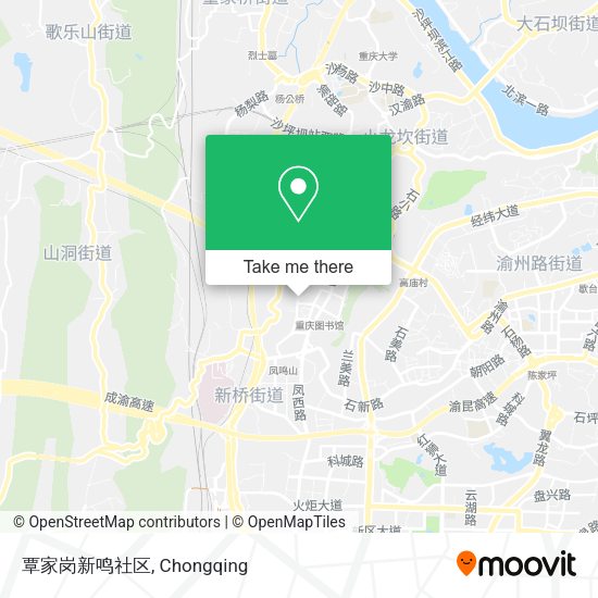 覃家岗新鸣社区 map