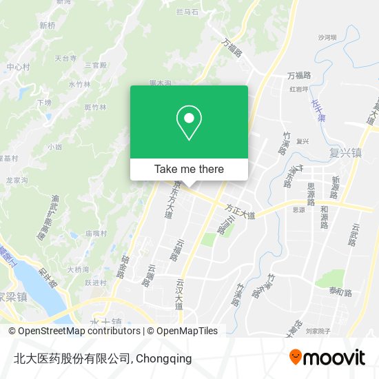 北大医药股份有限公司 map