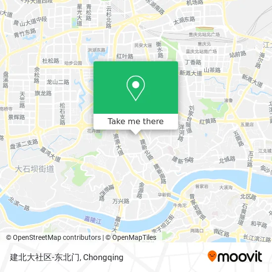 建北大社区-东北门 map
