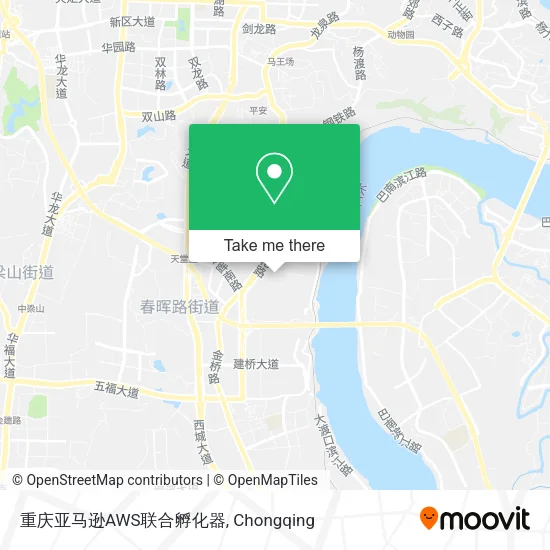 重庆亚马逊AWS联合孵化器 map