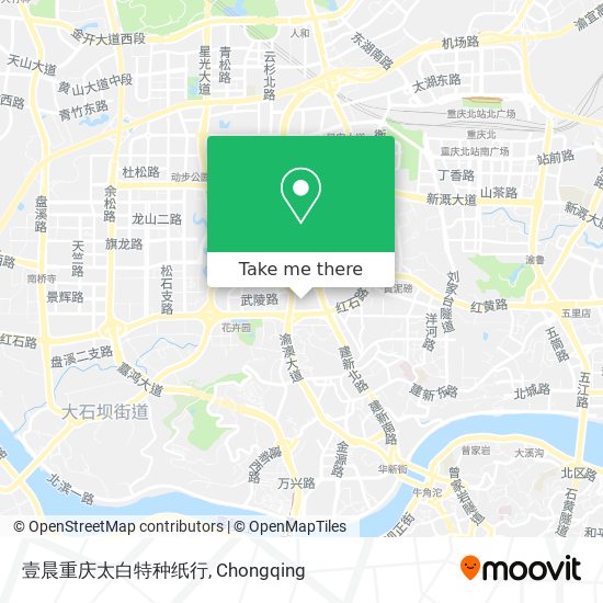 壹晨重庆太白特种纸行 map