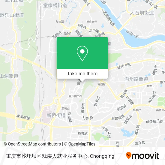 重庆市沙坪坝区残疾人就业服务中心 map