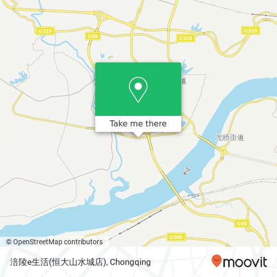 涪陵e生活(恒大山水城店) map