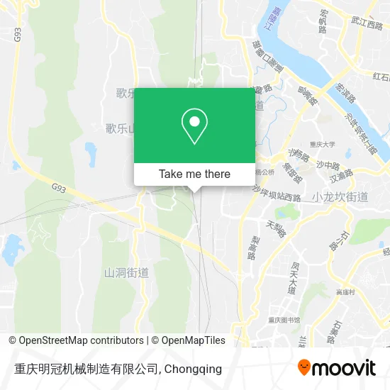 重庆明冠机械制造有限公司 map