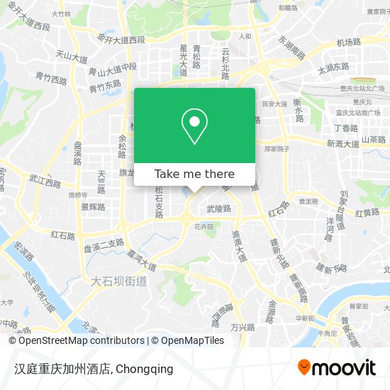 汉庭重庆加州酒店 map