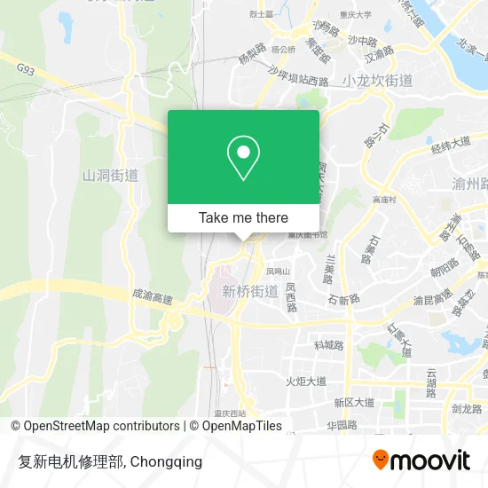 复新电机修理部 map