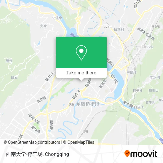 西南大学-停车场 map
