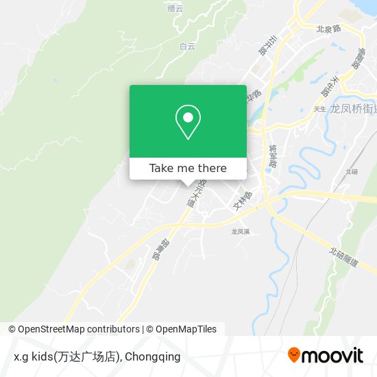 x.g kids(万达广场店) map