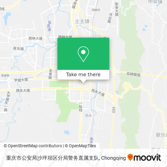 重庆市公安局沙坪坝区分局警务直属支队 map