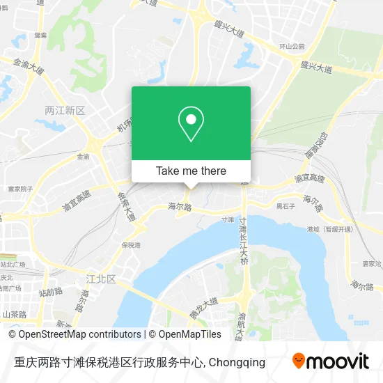 重庆两路寸滩保税港区行政服务中心 map