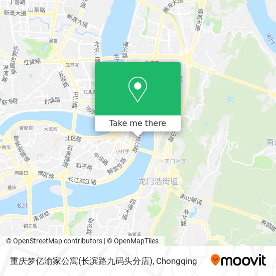 重庆梦亿渝家公寓(长滨路九码头分店) map