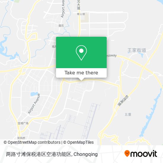 两路寸滩保税港区空港功能区 map