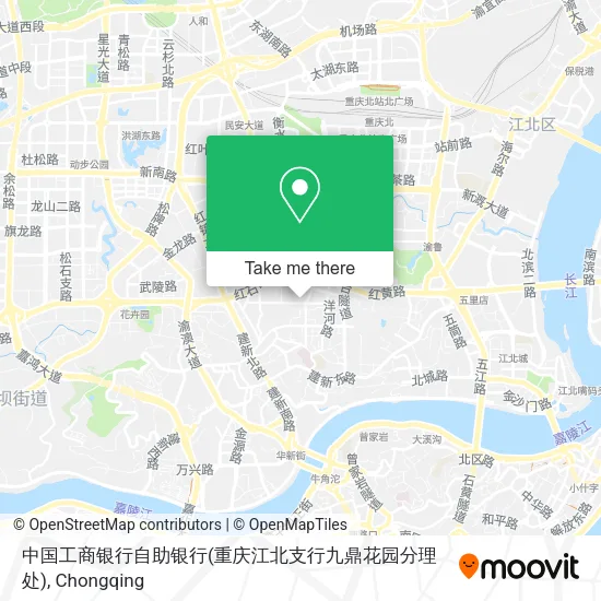 中国工商银行自助银行(重庆江北支行九鼎花园分理处) map
