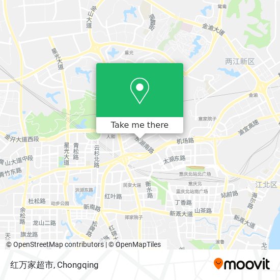 红万家超市 map