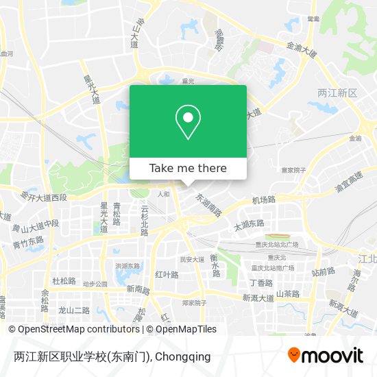 两江新区职业学校(东南门) map