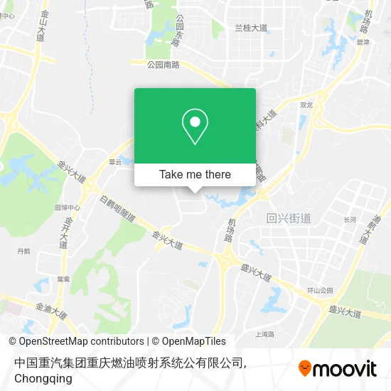 中国重汽集团重庆燃油喷射系统公有限公司 map