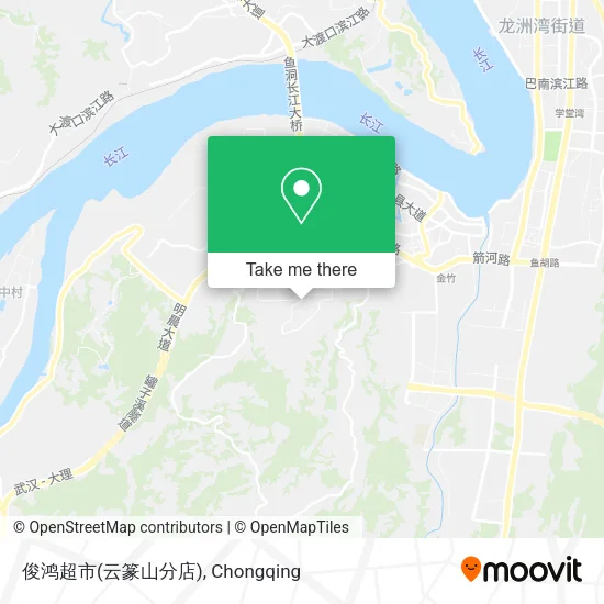 俊鸿超市(云篆山分店) map