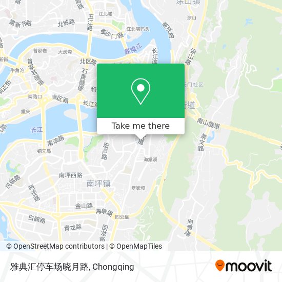 雅典汇停车场晓月路 map