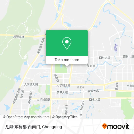 龙湖·东桥郡-西南门 map