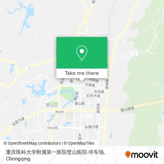 重庆医科大学附属第一医院璧山医院-停车场 map