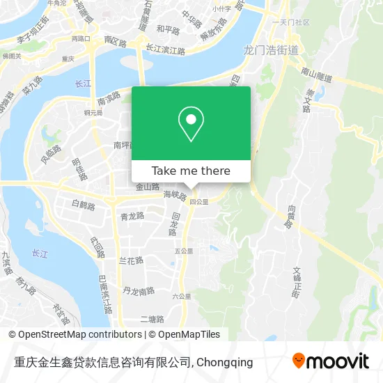 重庆金生鑫贷款信息咨询有限公司 map