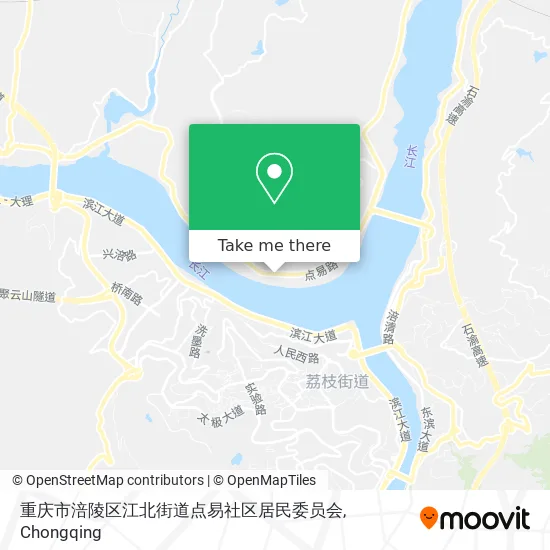 重庆市涪陵区江北街道点易社区居民委员会 map