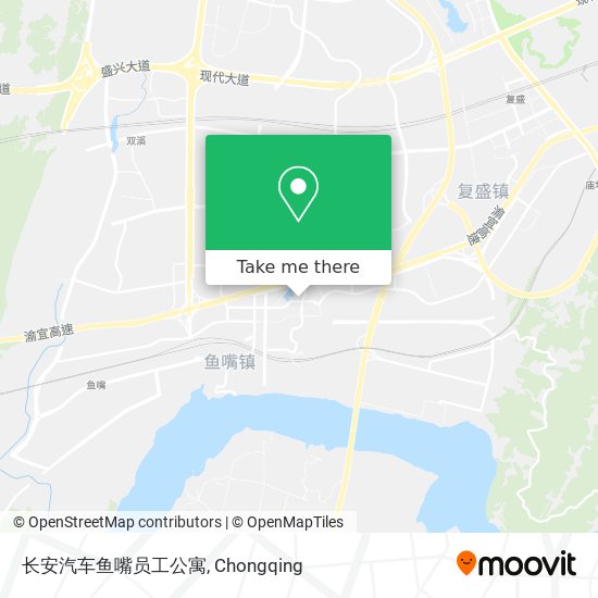 长安汽车鱼嘴员工公寓 map