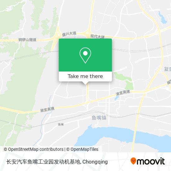 长安汽车鱼嘴工业园发动机基地 map