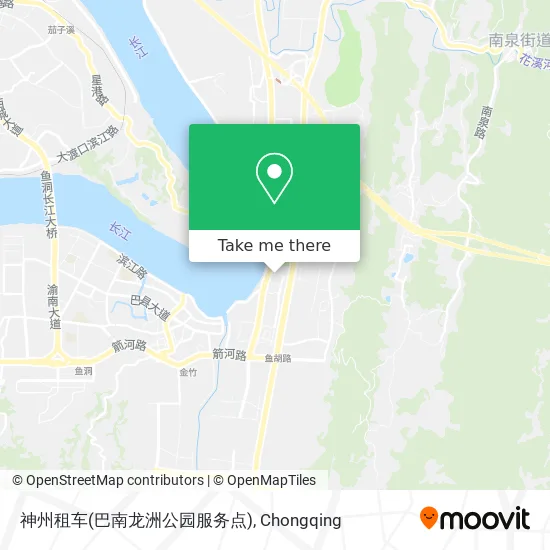 神州租车(巴南龙洲公园服务点) map