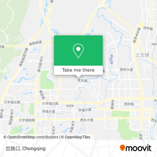 岔路口 map