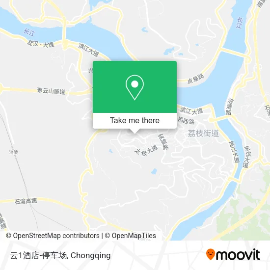 云1酒店-停车场 map