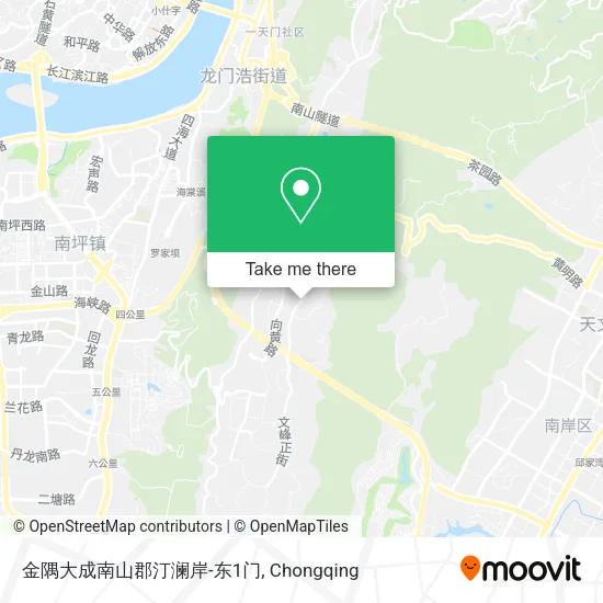 金隅大成南山郡汀澜岸-东1门 map