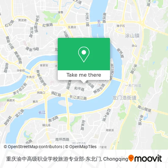 重庆渝中高级职业学校旅游专业部-东北门 map