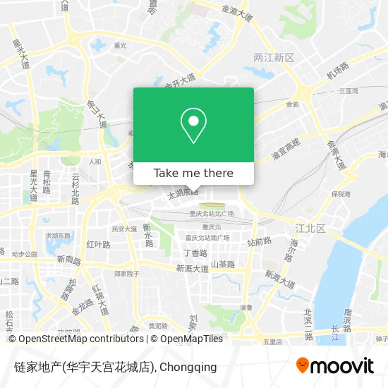 链家地产(华宇天宫花城店) map