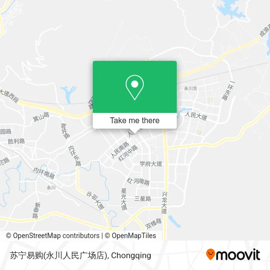 苏宁易购(永川人民广场店) map